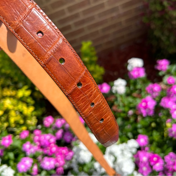 BRIGHTON Men’s Leather Belt size 38 with Brass Hardware LIKE NEW !!’ - Picture 11 of 11